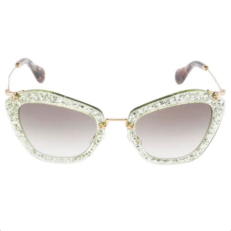 miu miu glitter sunglasses price|Miu Miu eyeglasses.